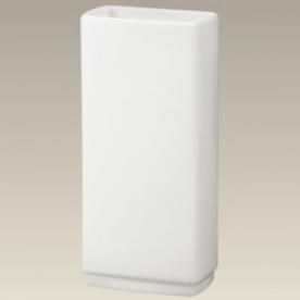 blank white rectangular porcelain vase