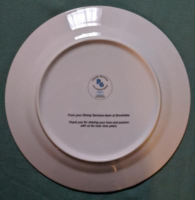 custom printed dinner plate back