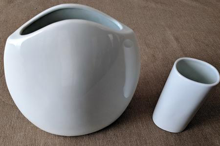 blank white porcelain vase