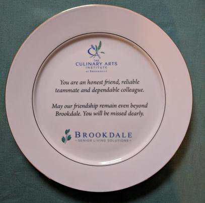 custom printed dinner plate front