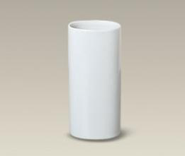 blank white cylinder shape porcelain vase