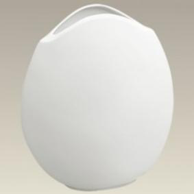blank white porcelain vase