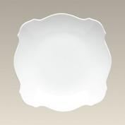 scalloped edged square plate