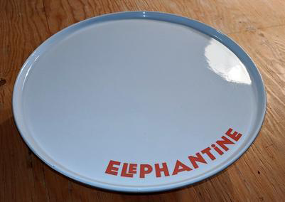 custom corporate logo on cake plate