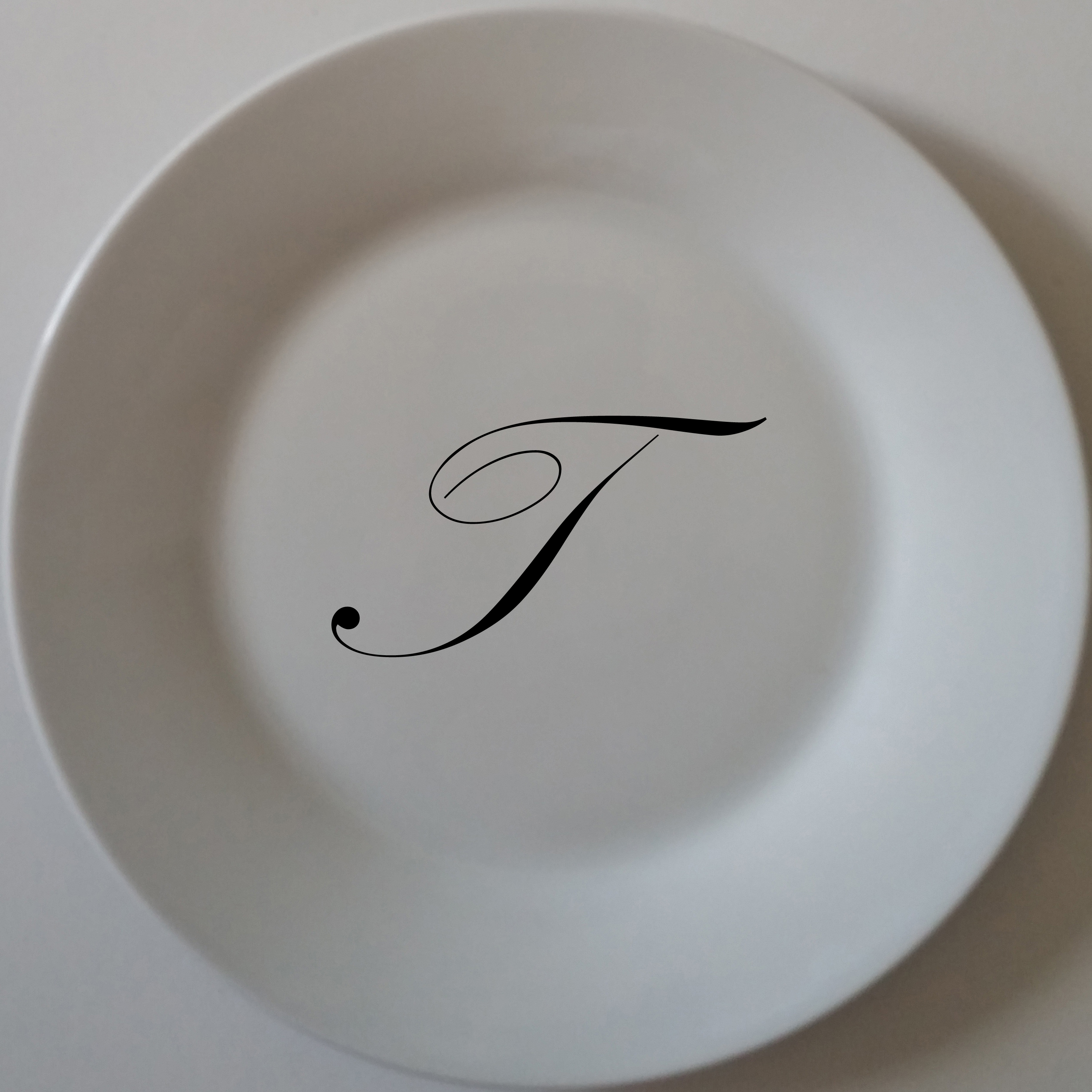 Custom dinner outlet plates