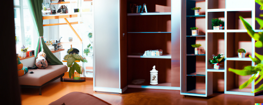 Home Shelf With Printed Porcelain Urn Full Color High Resolution Ceramic Printing