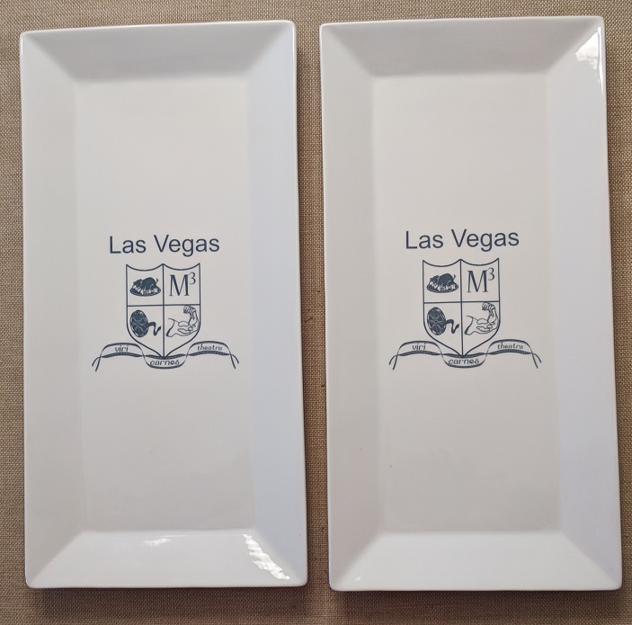 16 inch long rectangluar printed with a Las Vegas Logo