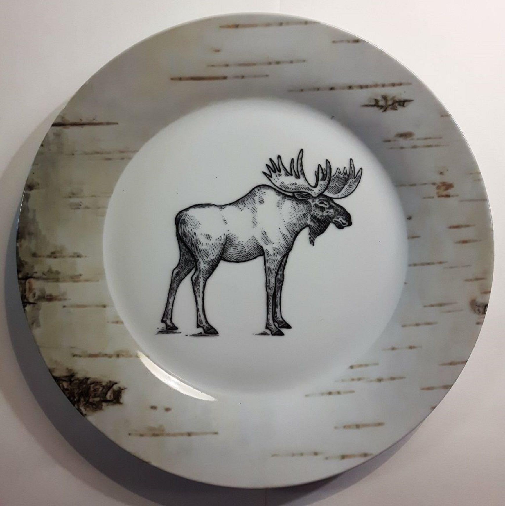Animal Plate Moose Printed Plate